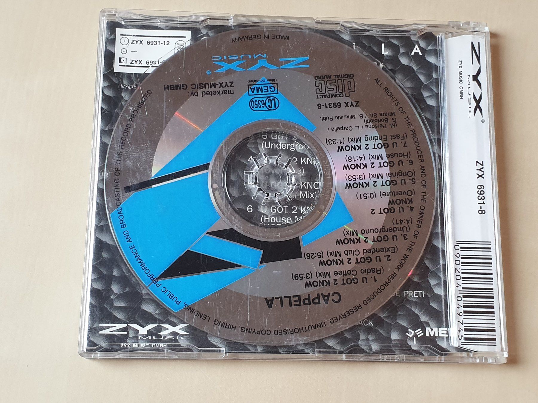 CDs: Capella U got 2 know – D'occasion à Stansstad par collectorsshop 1