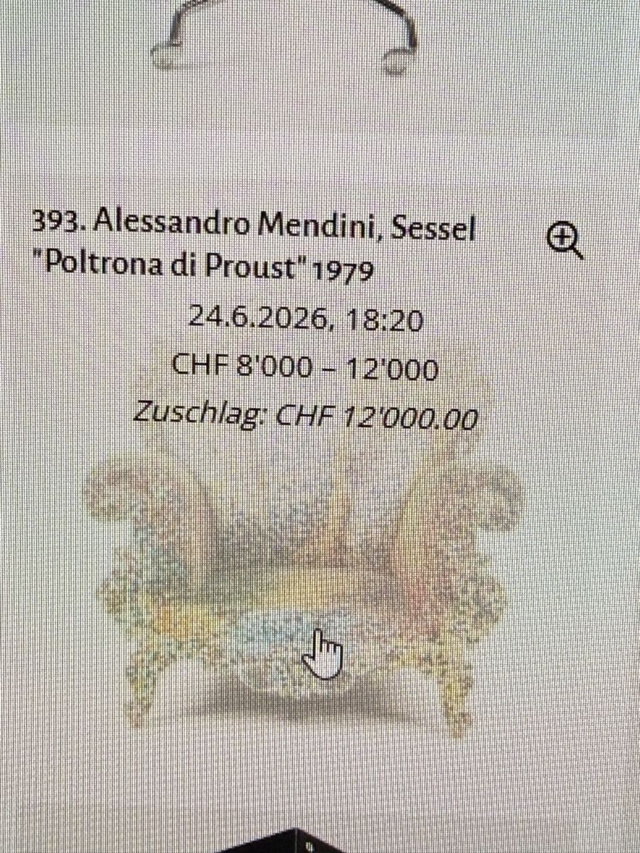 Sessel: Style von Alessandro Mendini Garten Sessel – Gebraucht aus Zürich von Jomed6 3
