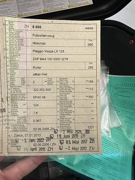 Scooter: Vespa LX 125 – Usato da Walenstadt venduto da Basha92 4