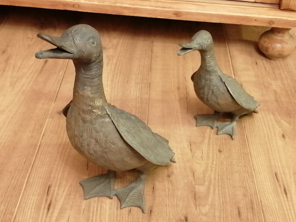 Bronze Ente Entenfamilie Gartendecor Kaufen auf Ricardo