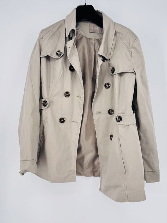 Beige Orsay Blauer Mantel WOMAN Mantel 38 ORSAY (Gebraucht) In