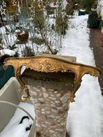 Wandkonsole gold Resin 60er Jahre mit viel Patina