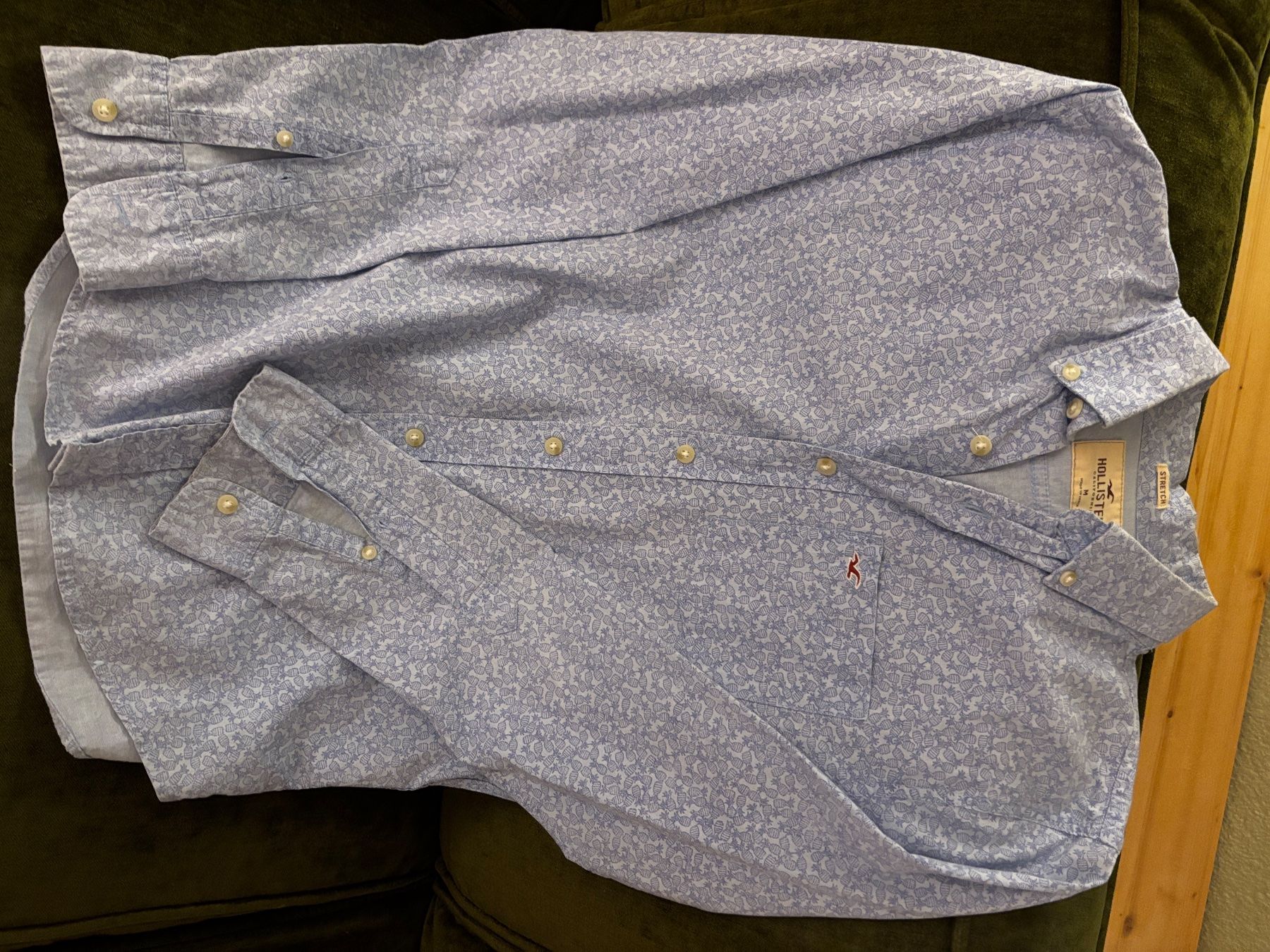 Hollister Hemden: Hollister Hemd, hellblau mit Ananas Muster, Grösse M – Neu (gemäss Beschreibung) aus Herrliberg von Tcardo 3