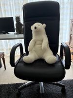 Chaise de bureau à roulettes noire, occasion