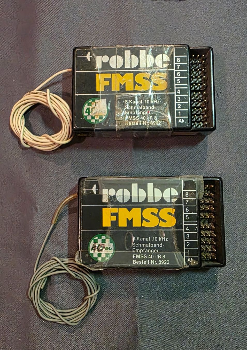Futaba Ricevitori: Robbe FMSS 40-R8 Empfänger, 2 Stück, – Usato da Kappelen venduto da Vertigo5
