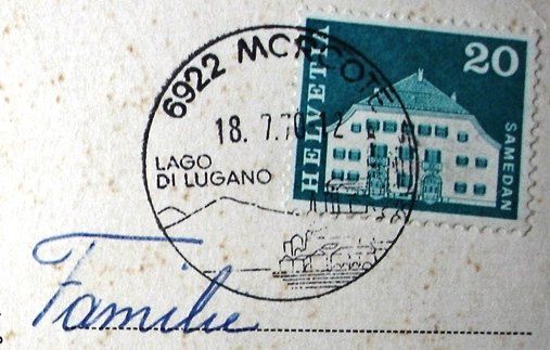 Cartoline postali: MORCOTE – Usato da Jona venduto da philajona 1