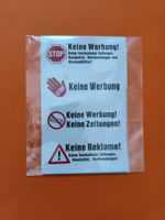 Stop Werbung, bitte keine Werbung Brieflkasten Sticker