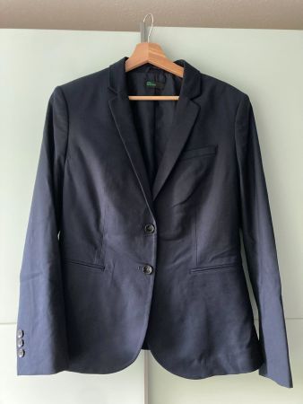 Benetton Anzug / Damen / D.-Blau / Blazer 46 / Hose 48 / Neu