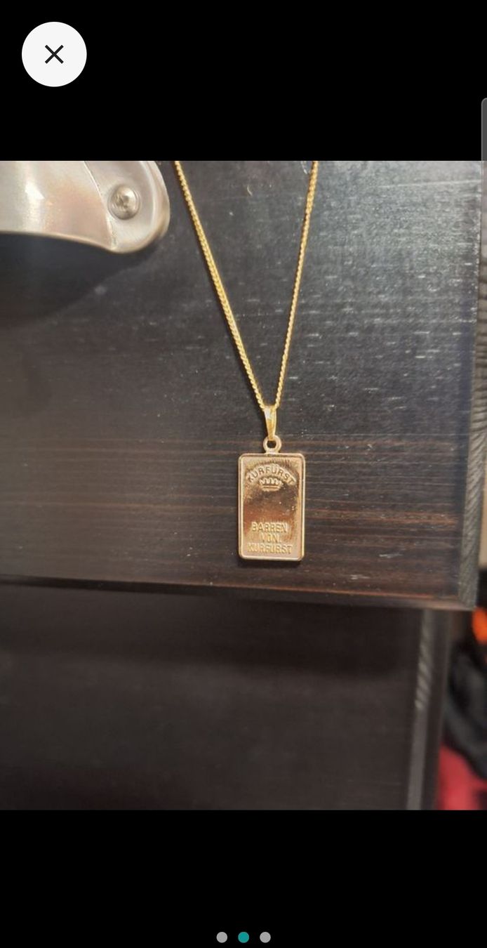 Metalli preziosi: Chaîne avec pendentif lingot KURFÜRST  – Usato da Tannay venduto da v1n1p00h 1