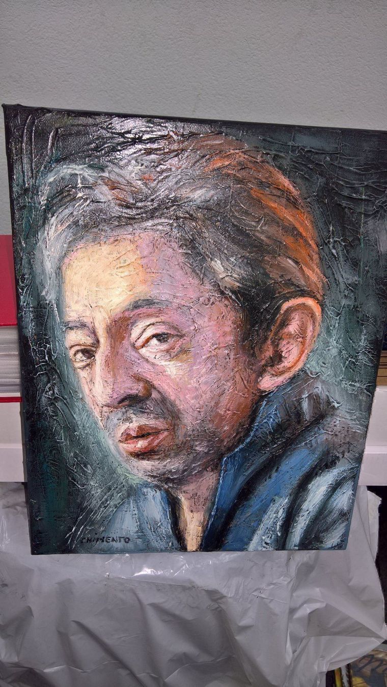 Dipinti: Serge Gainsbourg en portrait – Nuovo (secondo la descrizione) da Matran venduto da Bridge-Mania 1