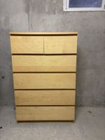 IKEA MALM Kommode 6 Schubladen Birkenfurnier / guter Zustand