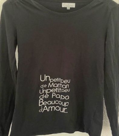 Colline Shirt, Grösse 38/40, Schwarz, Langarm