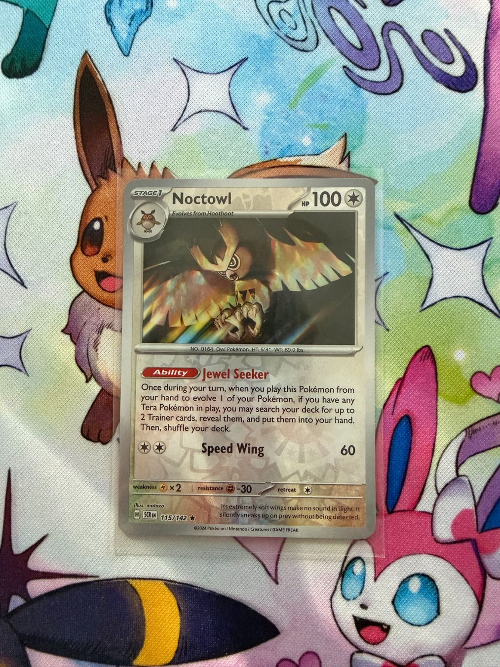 Pokémon Carte collezionabili: Pokemon Noctowl Reverse Holo 115/142 SCR – Usato da Grindelwald venduto da TSG-G-Town