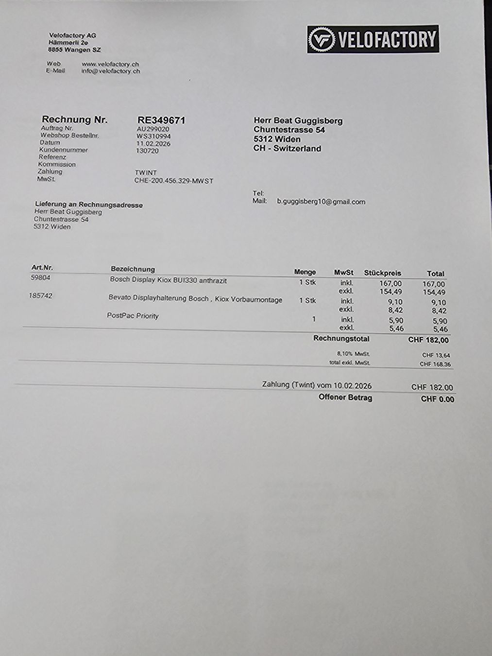 Flyer Velos: E-Bike Occasion Flyer-Uproc64.10FS – Gebraucht aus Döttingen von beatus07 7