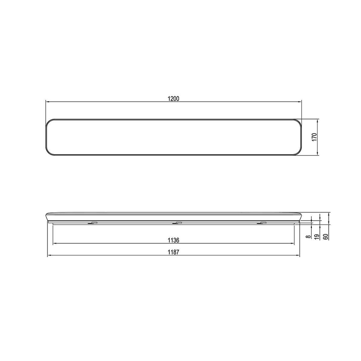 Kronleuchter & Deckenlampen: Deckenleuchte, 4000K, 120 cm x 17 cm – Neu (gemäss Beschreibung) aus Kreuzlingen von Smart-Light 4