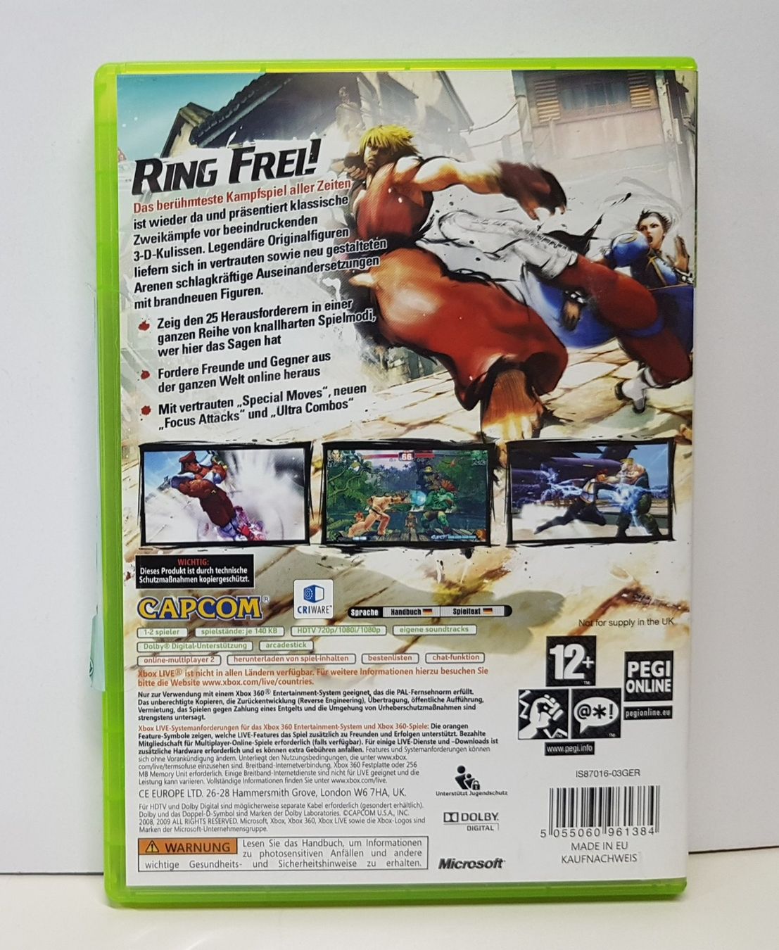 Microsoft Giochi: Street Fighter  XB 360 – Usato da Schüpfheim venduto da Games_Spielkonsolen 2