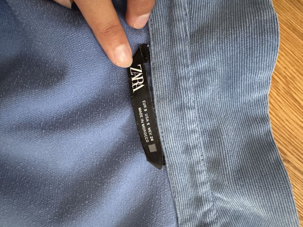 Zara Blusen: BLAUES CORDHEMD VON ZARA – Neu (gemäss Beschreibung) aus Rain von vsekruto 2