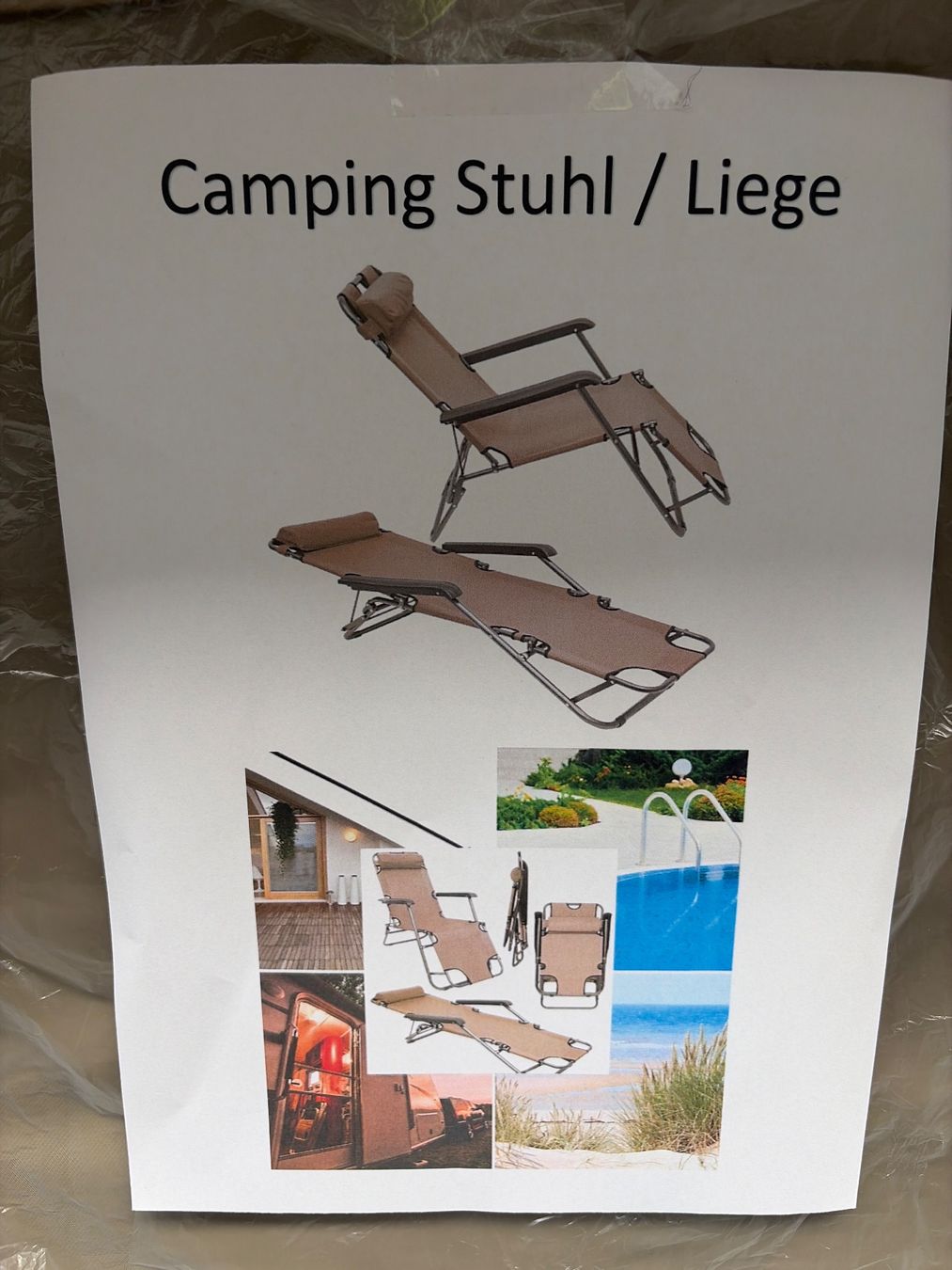 Sedie a sdraio: Bequemer Campingstuhl / Liege – Nuovo (secondo la descrizione) da Dotzigen venduto da Fighter2 1