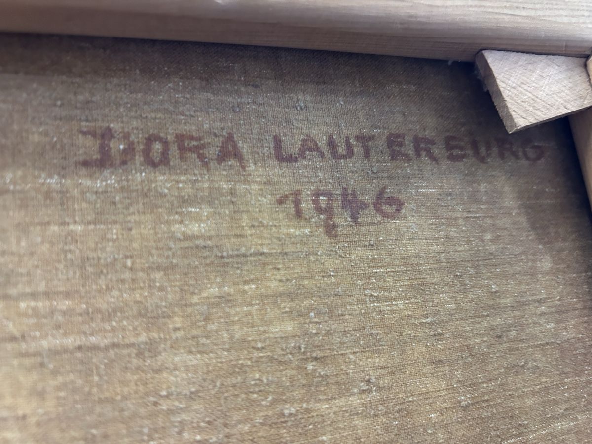 Dipinti: Dora Lautersburg Gemälde, 1946, Mädchen mit Äpfel. – Usato da Köniz venduto da mimi612 1