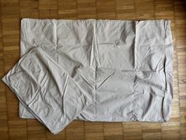 Beige Cotton Pillowcase Set