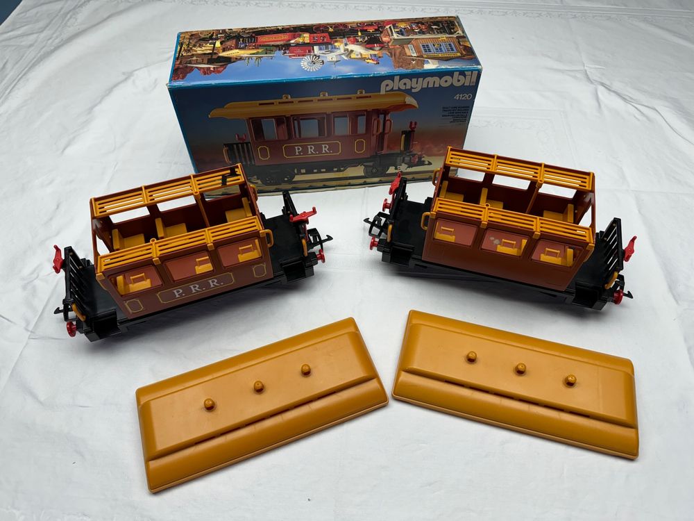 Playmobil, 4101, Wagon à bestiaux, Vintage, Geobra-Brandstätter, 1980