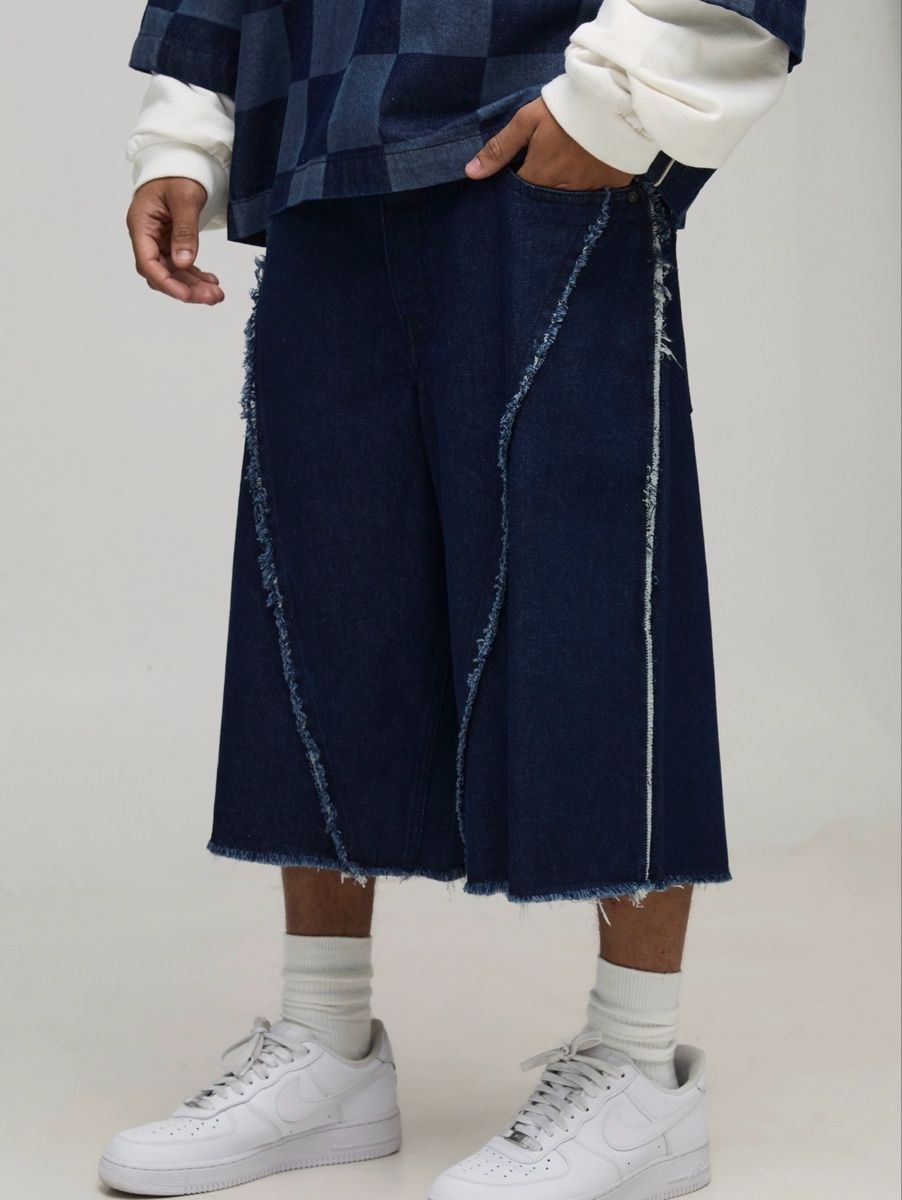 Pantaloni: Navy Wide-Leg Jorts – Nuovo e nell'imballaggio originale da Thayngen venduto da Mikelitelio