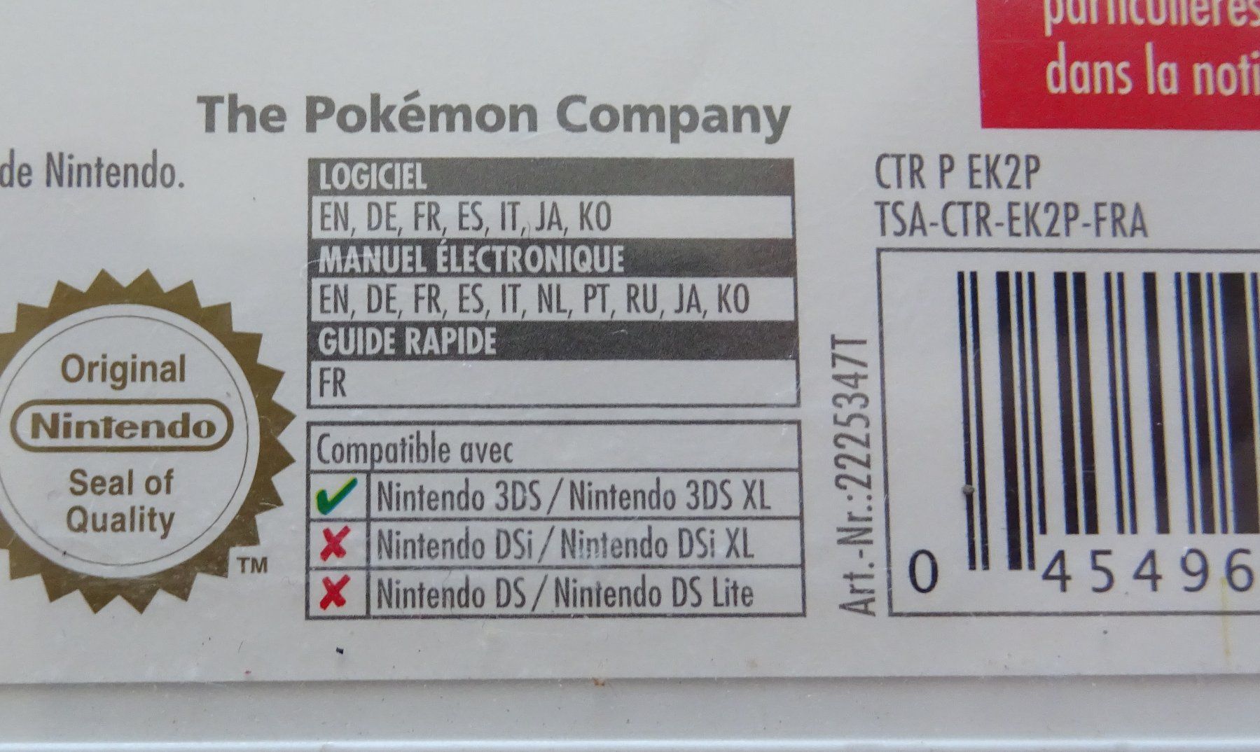 Pokémon Jeux: Nintendo 3DS - POKEMON Y – D'occasion à La Sarraz par classicworldcoins 2