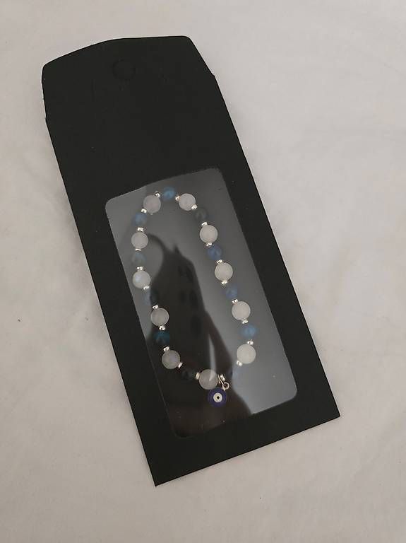 Bracciali & Braccialetti: Bracelet quartz branc et covelline – Usato da Cheseaux-Lausanne venduto da Ana_Gandarinho 1