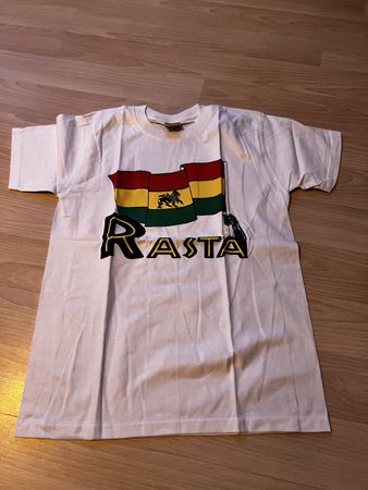 Weisses Rasta T-Shirt,Grösse M, NEU!!!!