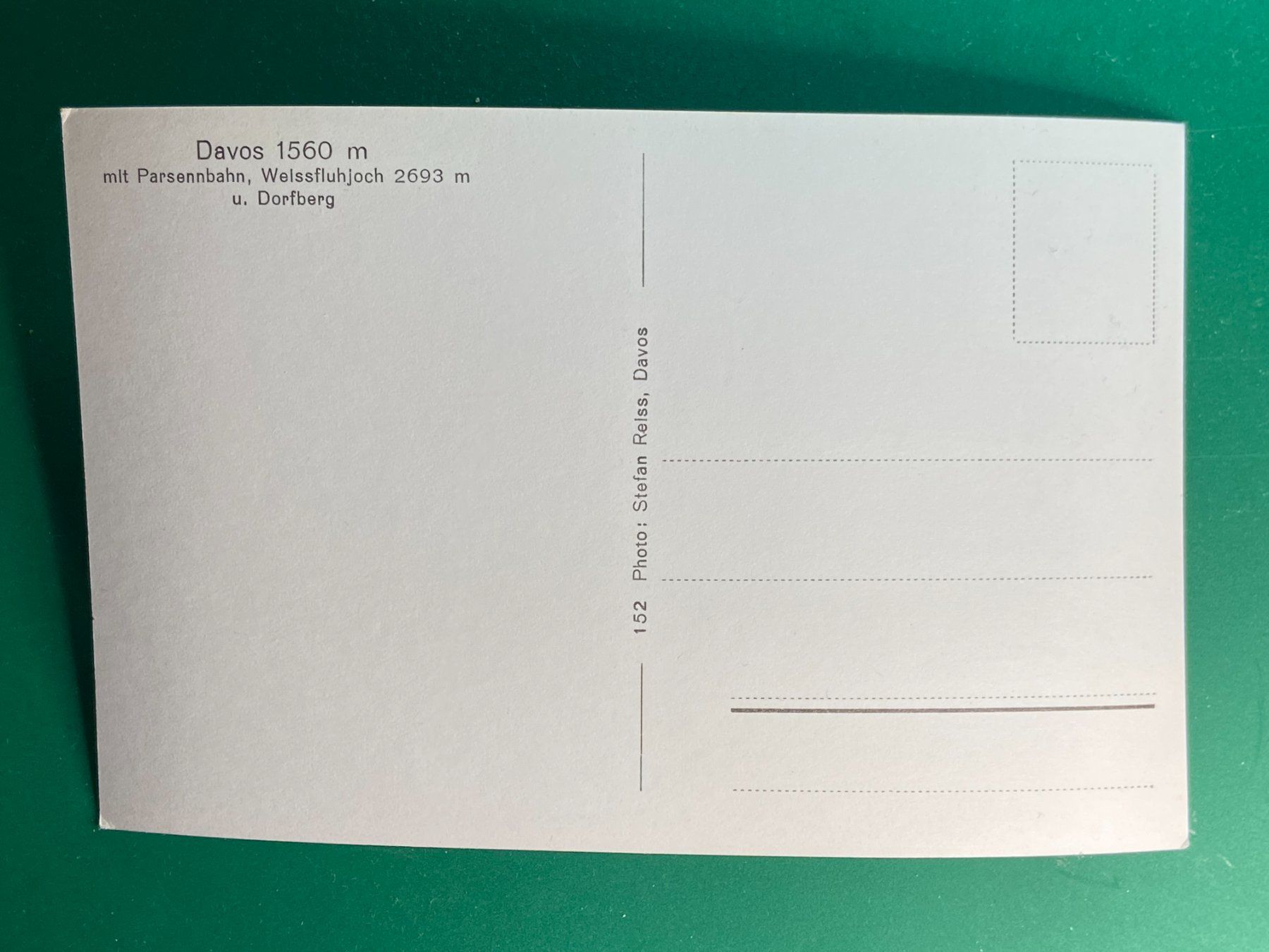 Cartoline postali: Davos - Parsennbahn, Weissfluhjoch – Usato da Steg VS venduto da danwer74 1