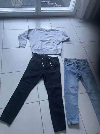 Adidas Pullover und zwei Zara Hosen Set,gr. S/M 