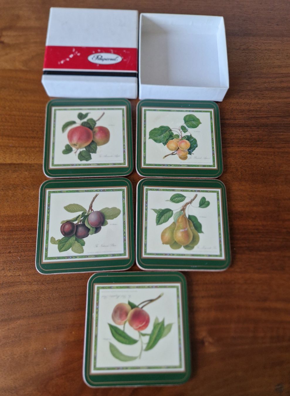 Sottobicchieri: Pimpernel 5  Untersetzer mit Obstmotiven – Usato da Bern venduto da Antikbatik 8