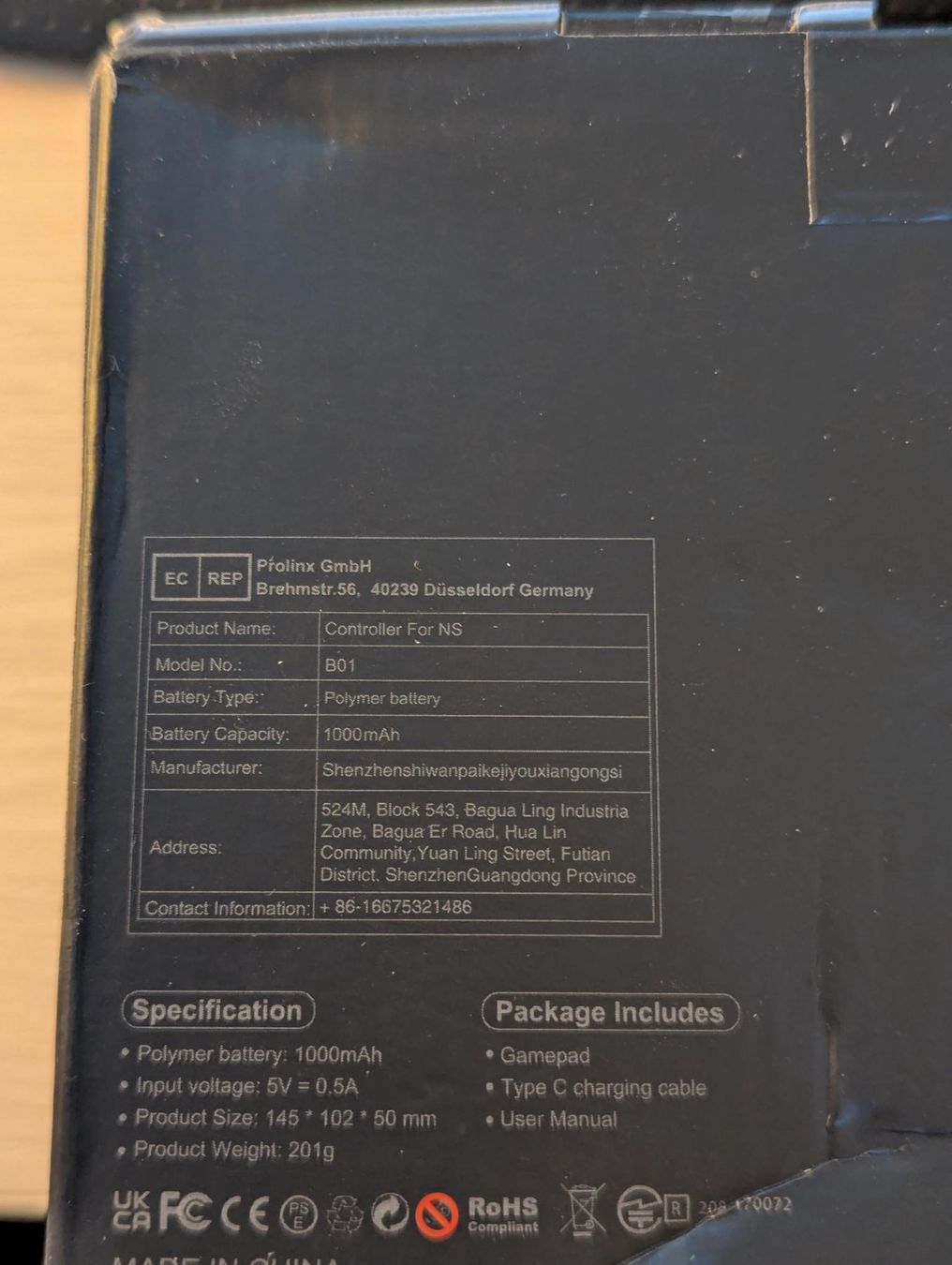 Controller: Bluetooth Controller RGB neu, kompatibel mit PC, Switch, etc – Nuovo e nell'imballaggio originale da Baden venduto da vongillus 6