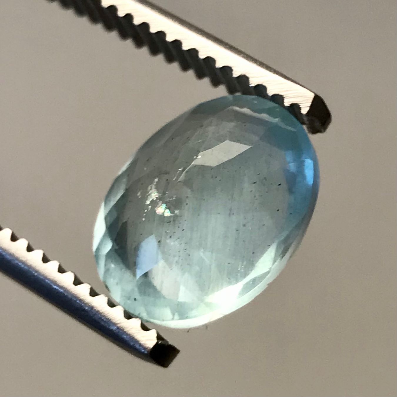 Pietre preziose: Aquamarin Edelstein, 3.2 Karat, milchig hellblau – Nuovo (secondo la descrizione) da Biel venduto da djvalbnc 6