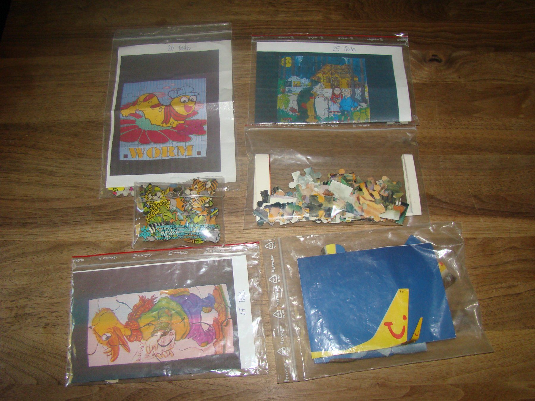 Puzzles: Box mit 6 kleinen Puzzles für zu Hause oder unterwegs – Gebraucht aus Malters von burzi 2