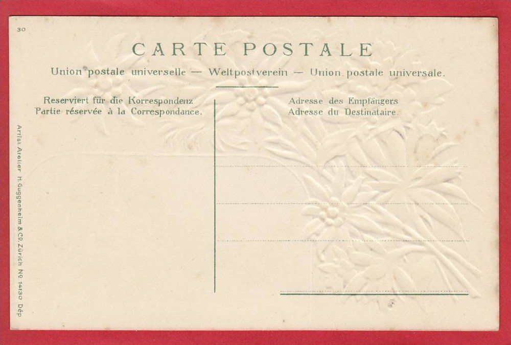 Cartoline postali: WALD, BAHNHOFSTRASSE, PRÄGEDRUCK – Usato da Grüningen venduto da Kartenlaube 1