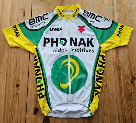 Radtrikot Team Phonak Descente Gr. S Velo Radsport Trikot