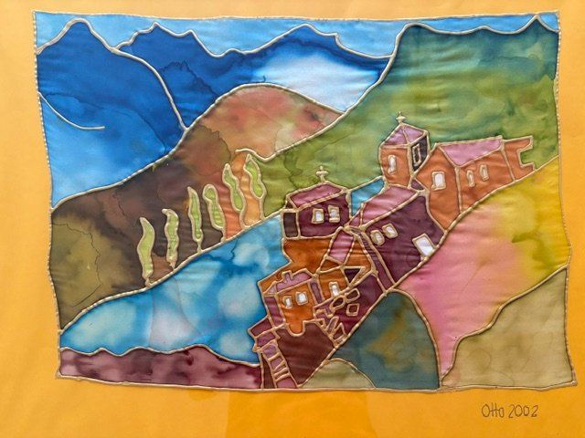 Tableaux: auf Seide gemaltes Batik Bild – Neuf (Voir description) à Schwanden GL par jur_qzq5 1