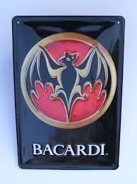 Bacardi Insegne: Blechschild - BACARDI FLEDERMAUS LOGO – Nuovo e nell'imballaggio originale da Rupperswil venduto da big-one-sale