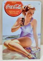 sehr schönes Coca-Cola Blechschild  Neu, 30x20 cm