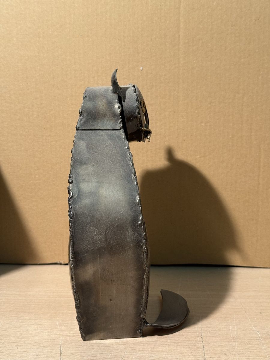 Statuette: Metal Cat Sculpture - Unique Home Decor – Usato da Lausanne venduto da vas_mbk2 1
