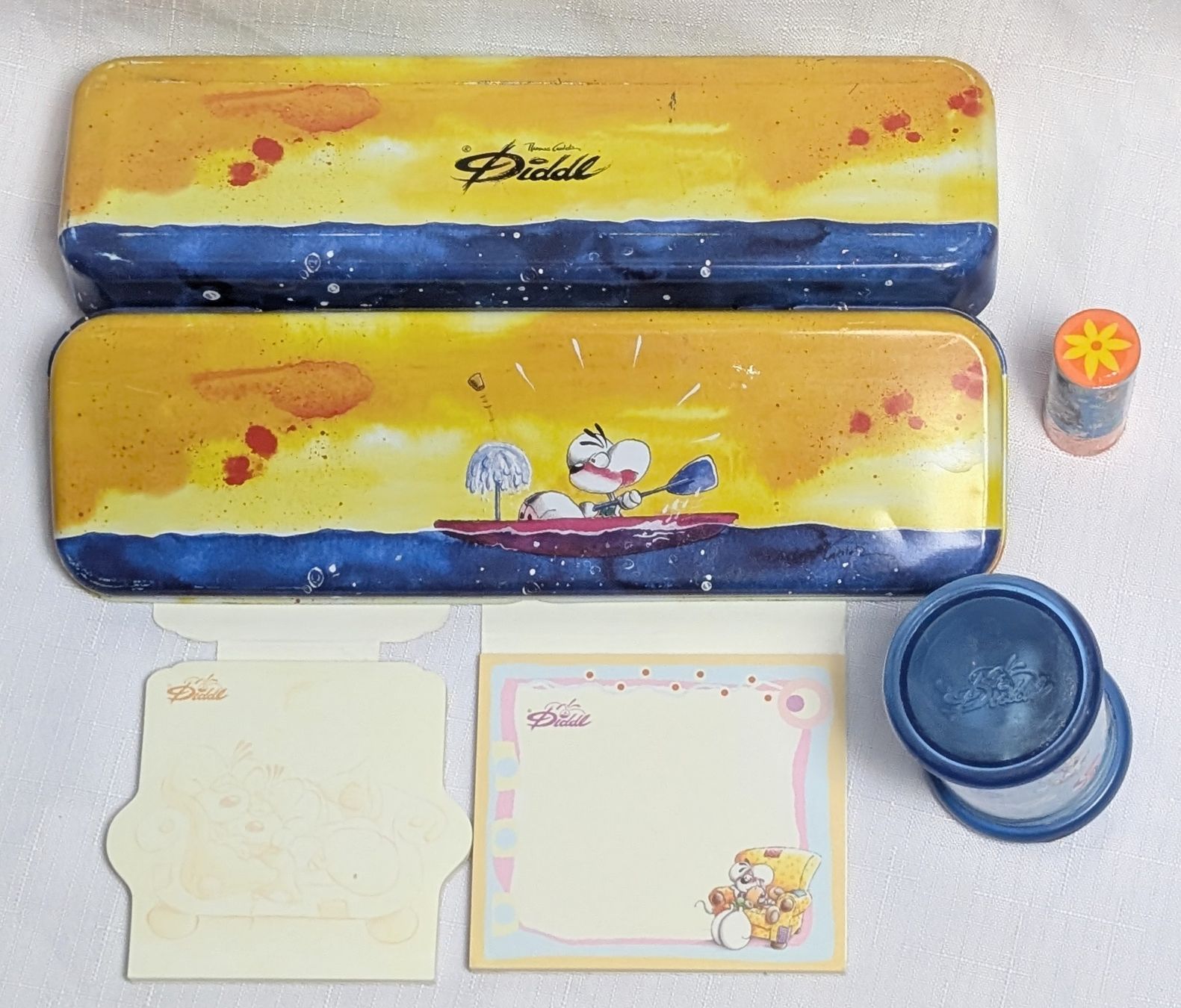 Astucci : 5er Set Diddl Schulmaterial - Blätter - Etui - Spitzler etc. – Nuovo (secondo la descrizione) da Wängi venduto da ABIZONE-86 2