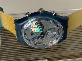 PEARL FRAME Swatch CHRONO - ungetragen - VINTAGE