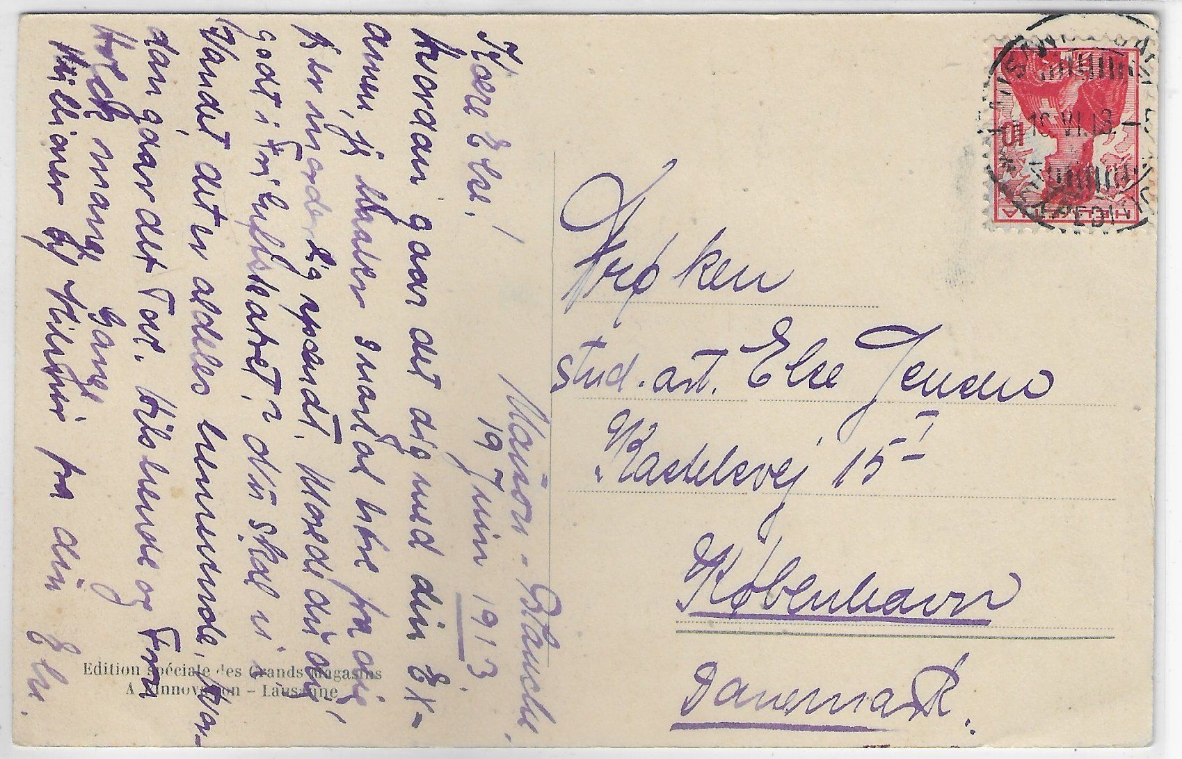 Cartoline postali: Lausanne - La Cathedrale – Usato da Ettingen venduto da Kartenplanet 1