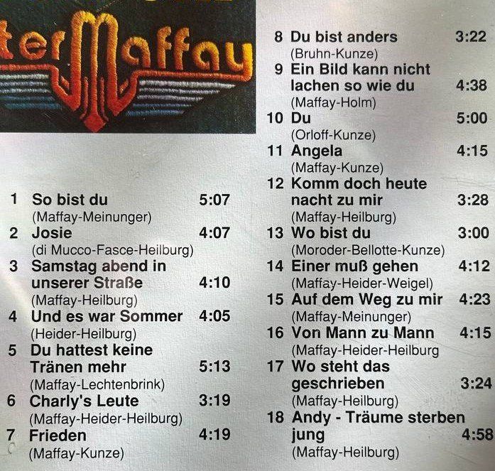 CD: Peter Maffay - Frei sein - Seine grössten Hits - CD Top! – Usato da Beringen venduto da Mantafisch1 2