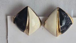 Ohrclips Vintage Style goldfarben 80 Jahre? Modeschmuck