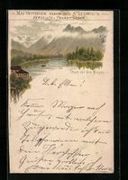 Litho Thun, Teilansicht mit Niesen, 1900