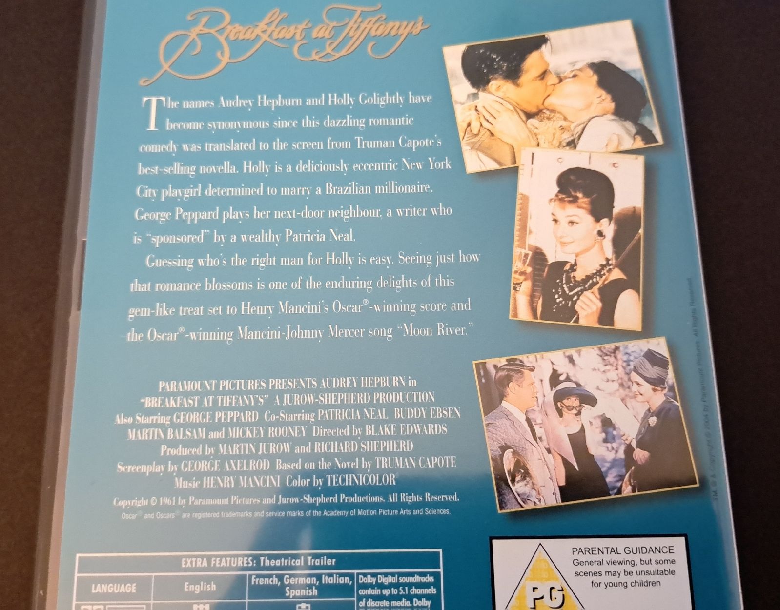 Tutti i DVDs: DVD, Breakfast at Tiffanys – Usato da Oberwil BL venduto da Lioness99 1