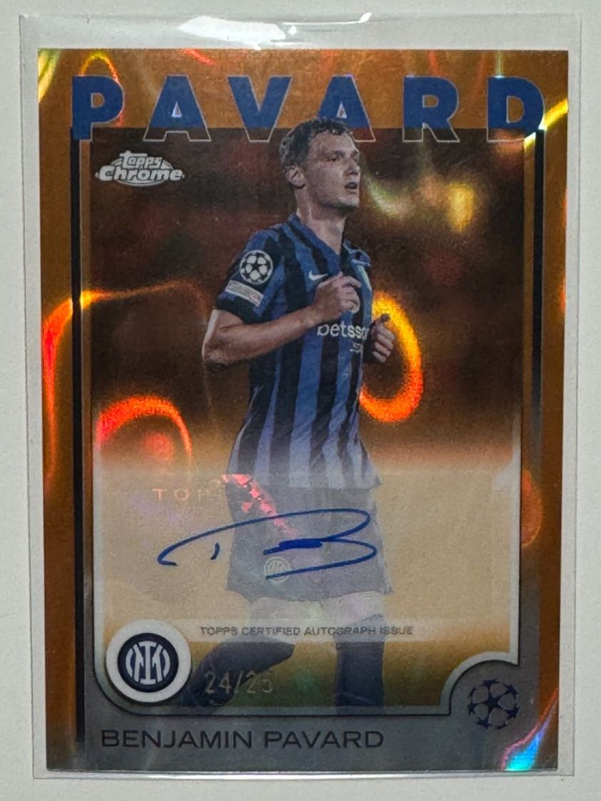 Autografi: Benjamin Parvard /25- autograph Topps Chrome- Internazionale – Usato da Genève venduto da F-Rex