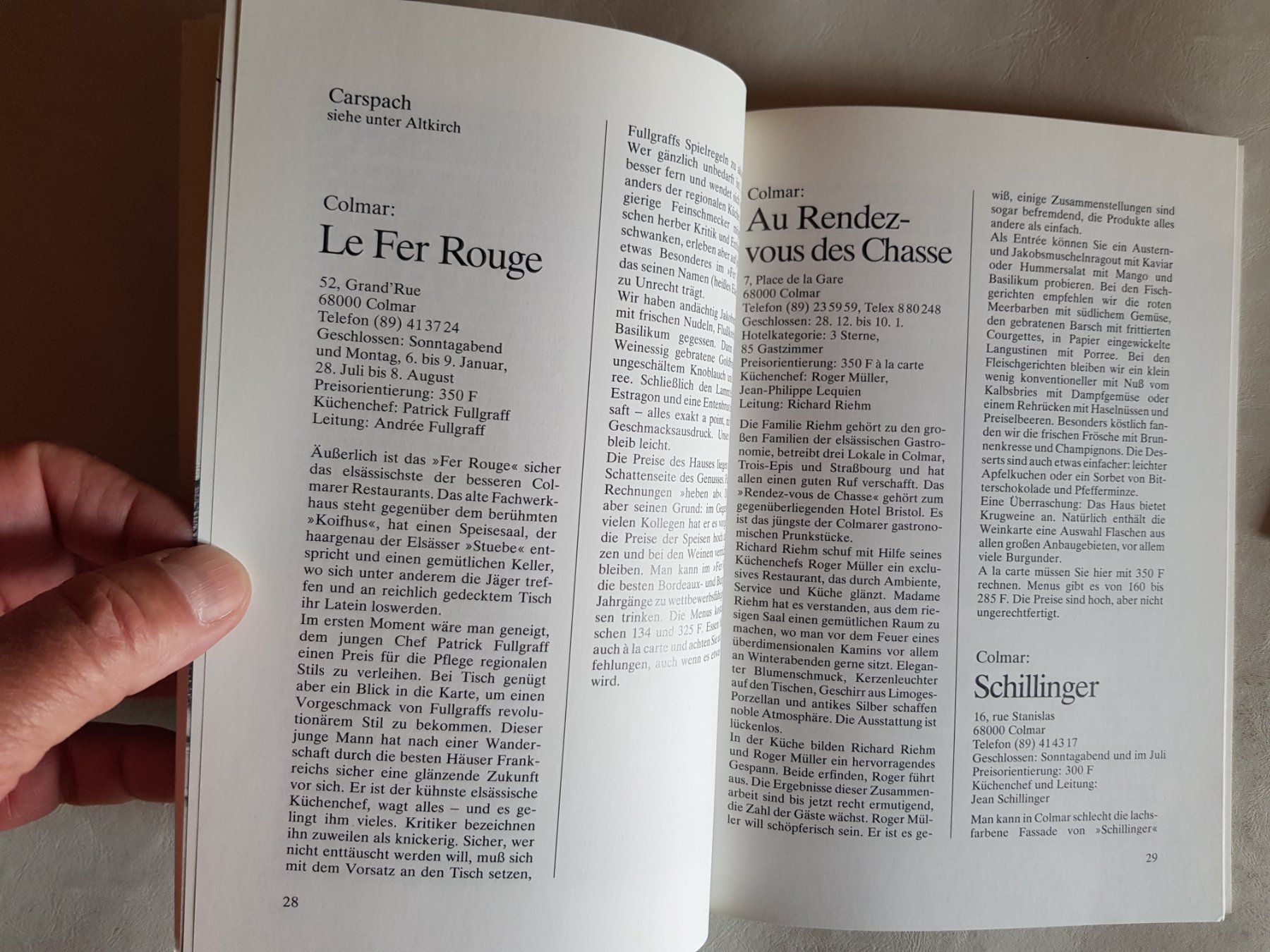 Bücher: Elsässer Restaurants Maurice Roeckel 1984 – Gebraucht aus Walterswil BE von Lonitti 4